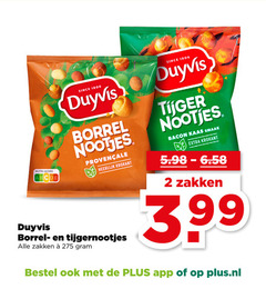  2 1806 nutri score duyvis since borrel nootjes krokant tijgernootjes zakken bacon kaas 3.99 plus.nl 