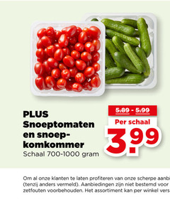  cherry tomaten snoeptomaten snoep komkommer schaal 5.99 3 99 laten vermeld bestemd voorbehouden assortiment 
