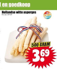  asperges 500 hollandse witte zak bodem 