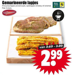  3 gemarineerde lapjes procureurlapjes provencaals speklapjes smokey oriental pak stuks vleeschmeesters beter leven 
