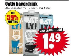  alpro soja melk 1 oatly haverdrink vers pak liter bio original barista edition gat 