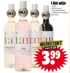  rose witte wijn rode 7 am rosee pinot grigio sauvignon blanc cabernet fles and dry hints tropical fruits food elegant with juicy sweet fruit flavours red berries friendly wine light apple 3.99 