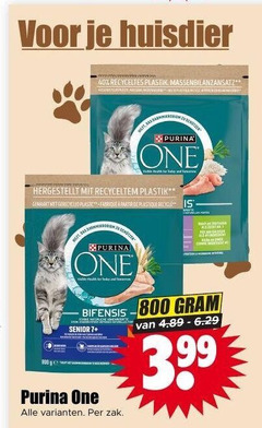  one kattenvoer 40 300 huisdier plastik purina health for and gemaakt gerecycled plastic partir plastique recycle bifensis senior 7 3.99 zak 