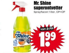  1 mr. shine superontvetter sprayflacon liter lemon 