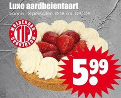  taart 18 luxe aardbeientaart personen cm 
