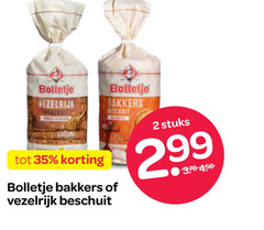  2 35 bolletje vezelrijk bakkers beschuit stuks 