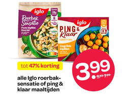  8 iglo roerbak sensatie pasta kipfilet boursin ping klaar gegrilde maaltijden 