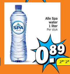  spa mineraalwater 1 reine water liter stuk 