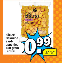  12 450 mini krieltjes bistro bakken min voorgegaard gekruide aardappelschijfjes appeltjes stuk 