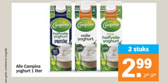  1 2 combineren campina yoghurt liter halfvolle proteine pak volle milde stuks 