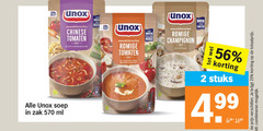 2 25 unox soep zak ml chinese tomaten groente vezel romige mascarpone groenten vezels champignon eiwitten stuks combineren 
