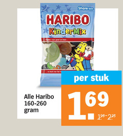  haribo snoep share size kindermix klein le stuk 