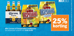  desperados corona speciaalbieren 1 25 100 combinatie nix18 la since cerveza cerveceria natural origin original beer multipacks varieeren virgin 0.0 citrus 