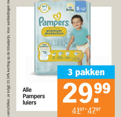  3 free pampers premium protection skin comfort luiers pakken 