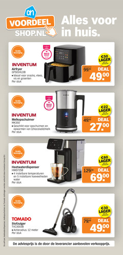  4 5 12 22 30 50 60 200 airfryer heetwaterdispenser melkopschuimer tomado stofzuiger verkocht inventum group b.v. voordeel huis consumenten bond snacks vlees vis groenten stuk deal mk350 opschuimen opwarmen chocolade melk instelbare temperaturen water actieradius meter 