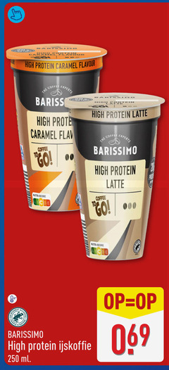  barissimo ijskoffie 250 1251 flavour high protein caramel coffee experts go nutri score latte nature ml 