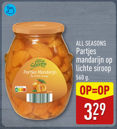  nutri score all seasons partjes mandarijn lichte siroop 