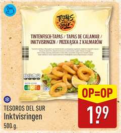  tapas inktvisringen ringen morceaux inktvis beslag samengesteld stukjes voorgebakken diepgevroren gemaakt spanje produkt nutri score 