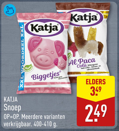  xxl voordeel katja biggetjes fruitsmaken cola winegums kersen citroensmaak snoep meerdere elders 