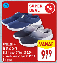  45 super deal instappers lichtblauw donkerblauw paar 