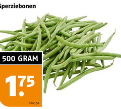  sperziebonen 500 kilo 