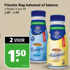  friesche vlag koffiemelk 2 140 150 halvamel balance ml cycle vet liter 