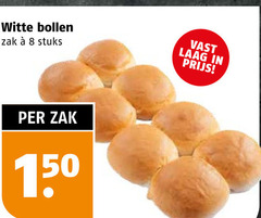  8 150 witte bollen zak stuks vast laag 