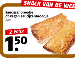  2 150 snack week saucijzenbroodje 