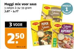  1 3 250 maggi mix saus zakjes mogol mexx moor peper champignon asperges kilo v.a. 
