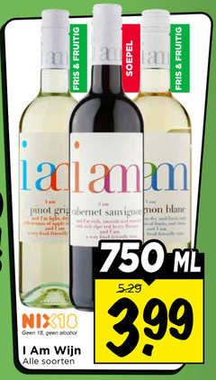  witte wijn rose rode 18 750 fris fruitig soepel lan pinot cabernet blanc fight dry nix18 alcohol am soorten and fam ml 3.99 