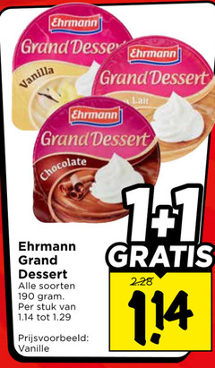 klik op dit plaatje voor een vergroting en voor vergelijkbare aanbiedingen gerelateerd aan
1 ehrmann grand dessert vanilla chocolate soorten stuk vanille 1 ehrmann grand dessert vanilla chocolate soorten stuk vanille