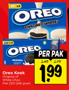  oreo biscuit white original koek choc pak 