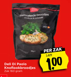  160 wind geroosterde broodjes knoflook deli paolo zak 1 00 