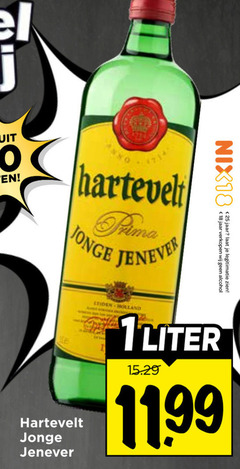  hartevelt jenever 1 18 25 prima jonge nix18 jaar legitimatie alcohol leiden holland liter 11 99 