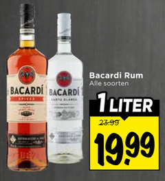  bacardi rum 1 spices blanca soorten liter 19 99 
