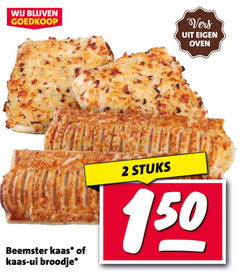  kaasbroodjes 2 150 vers oven beemster kaas ui broodje stuks 