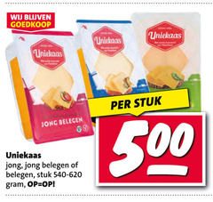  uniekaas kaas 500 jong belegen stuk 