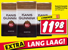  kanis en gunnink koffie 2 10 500 1885 koffiebranders snelfiltermaling pak pakken lang laag 