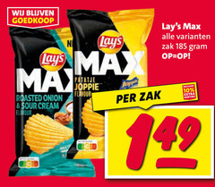  lays chips 10 roasted onion sour cream flavour patatje joppie zak 