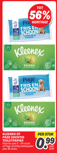  8 64 100 geur technologie biologisch pay fris schoon kleenex balsem aloe vera vitamin le nez neutraliserende vochtig toiletpapier page your pak stuks stuk 99 