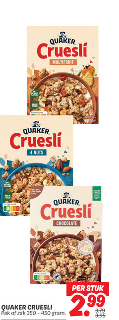  4 350 450 natural flavours quaker nutri score multifruit nuts only high new same taste fibers chocolate cruesli pak zak stuk 