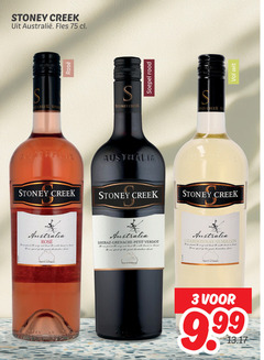  witte wijn rose rode 3 stoney creek fles rosee stone australia soepel rood wit proud out loud walk hand australian land wine shiraz grenache petit chardonnay semillon 