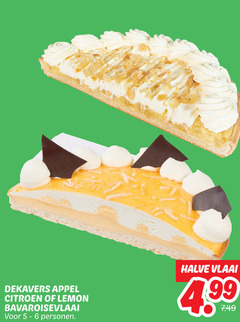  vlaai dekavers appel citroen lemon bavaroisevlaai personen halve 4 99 
