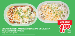 filet americain dekavers ladessa ham asperge spread kuip stuk 1 99 