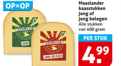  maaslander kaas 400 jong belegen kaasstukken stukken stuk 