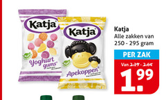  katja snoep yoghurt gums apekoppen zakken zak 