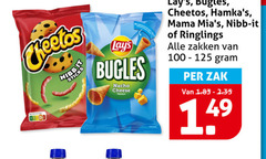  100 cheetos nibbit sticks bugles nacho cheese flavour mama nibb it ringlings zakken zak 