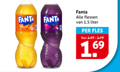  fanta frisdrank flessen liter fles 