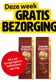  douwe egberts koffiebonen 1 week 1kg bonen meester zak rood rond bra aroma evenwichtig 