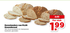  brood korenlanders desembrood wit bruin pompoen meergranen boekweit gesneden stuk 